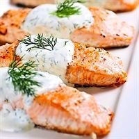 Cold Poached Salmon with Horseradish
